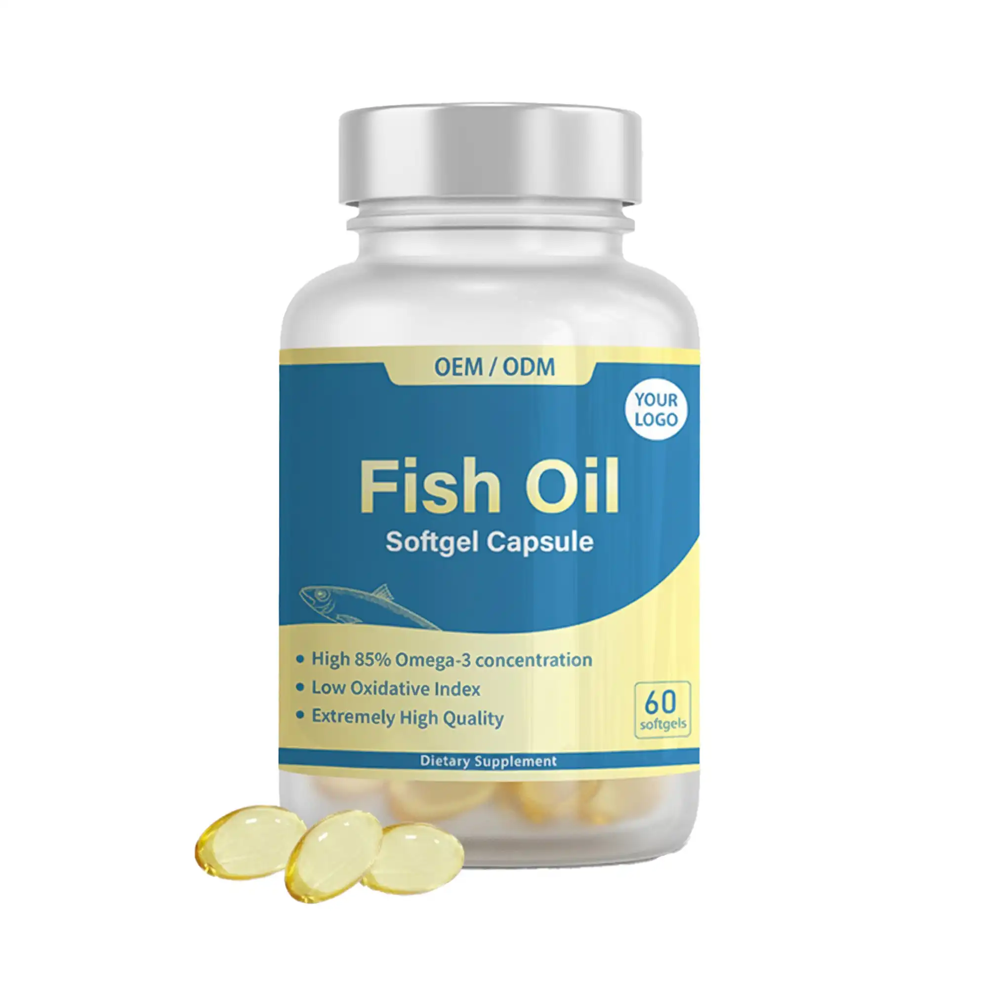 VivoPure 85% High Concentration Omega-3 Fish Oil Softgels